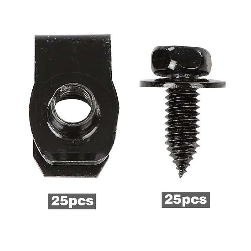G-PLUS Fender Bolts & U Nuts 5/16-18 x 7/8" x