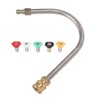 Pressure Washer Extension Wand Stainless Steel Brass 4000psi 1/4 Inch