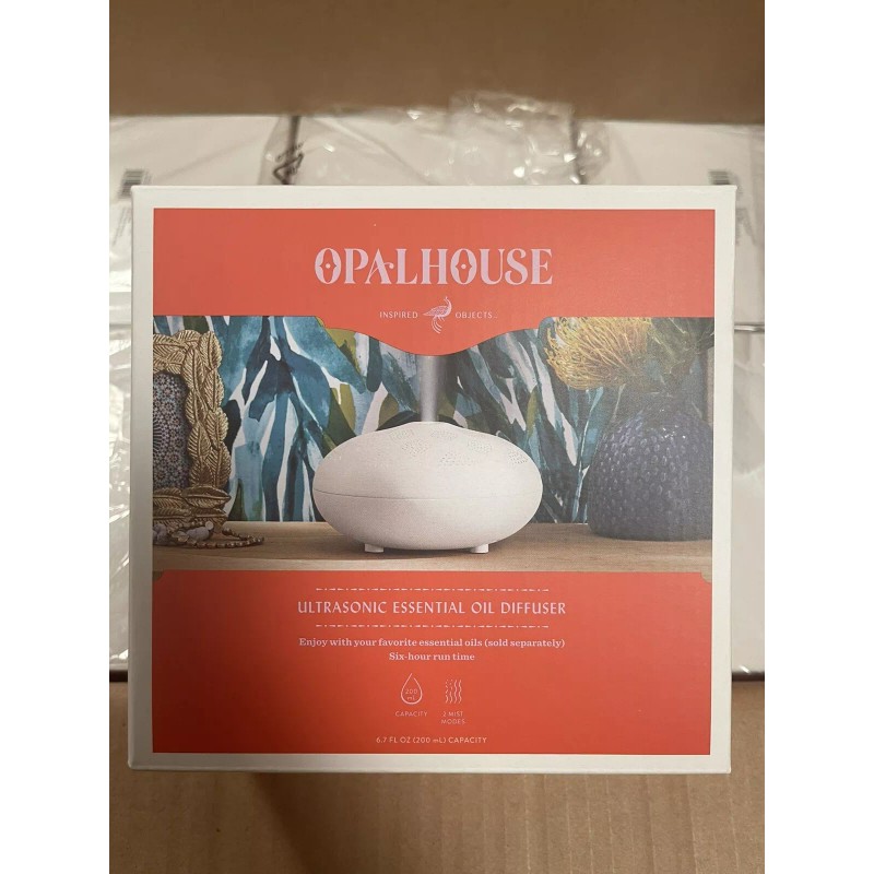 opalhouse 200ml Dotted Orb Oil Diffuser White/Gold - Opalhouse