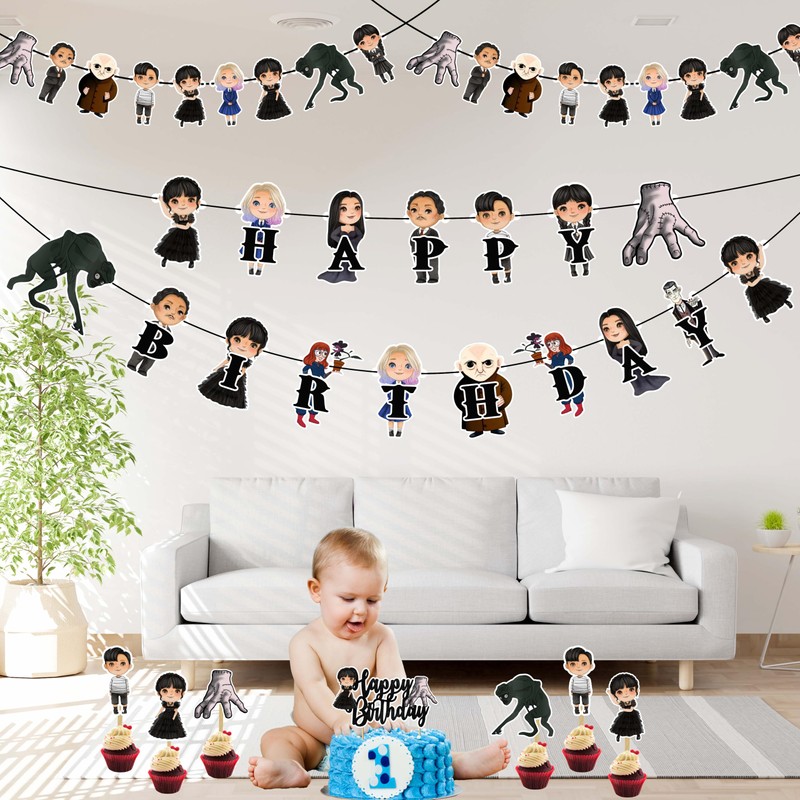 Seyal® Wednsday Theme Birthday Party Supplies