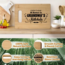 Grandma Gifts,Grandma Birthday Gifts,Christmas Gifts,Great Grandma Gifts from Grandkids,Cutting Board Gifts for Grandmother Grandparents,Best Grandma Gifts Idea,Mothers Day Gifts,Retirement Gifts