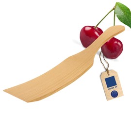 HOFMEISTER® Cooking Spoon, Spatula & Lifter Made of Elegant Cherry Wood, Heat-Resistant, Antibacterial, No Plastic, Will Not Scratch the Pot, Made in Europe, for Cooking & Baking