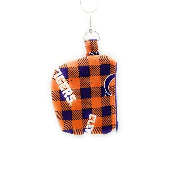 College coin purse, small zipper pouch, business card holder, key