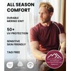 Merino.tech Merino Wool T-Shirt Mens - 100% Organic Merino Wool