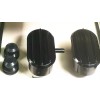 espeedpro21 Black Aluminum Finned Oval Air PCV Breather Combo Valve