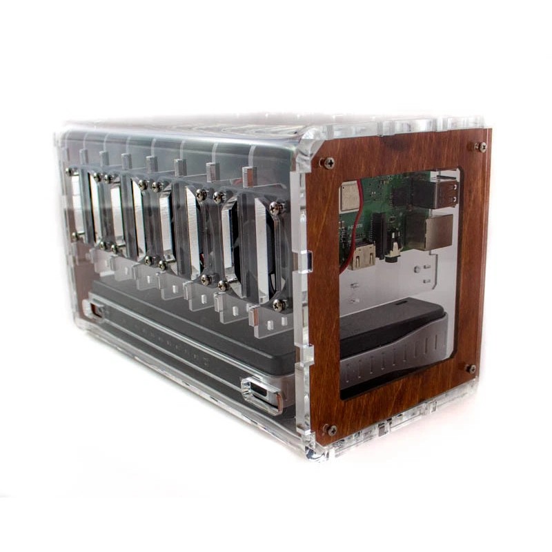 c4labs 8 Slot Cluster Cloudlet:For Raspberry Pi5, 4B and other