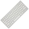 Wireless Keyboard Mini 78 Keys Ultra Thin Portable White Computer