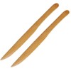 2Pcs 9.84 Inch Bamboo Envelope Opener Long Handle Desk Office