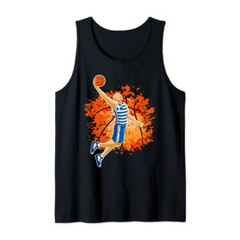Greece Basketball Fans Jersey Greek National Flag Slam Dunk Tank Top