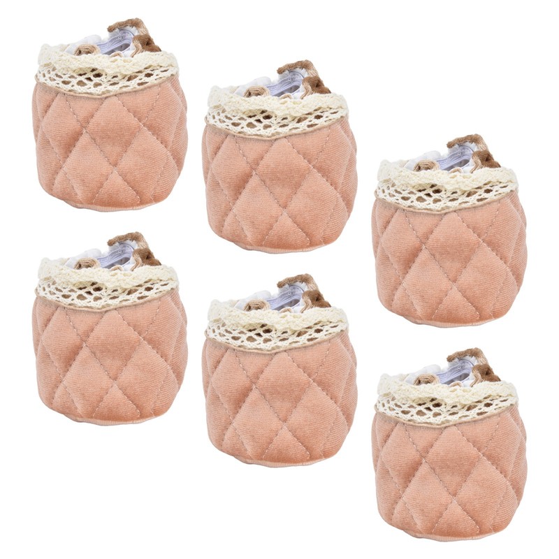20Pcs Furniture Leg Covers Covers Flannel Lace Thickened Chair Legs