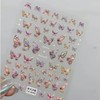 TailaiMei Butterfly Nail Stickers, 2 Sheets 5D Glitter Design Self-Adhesive