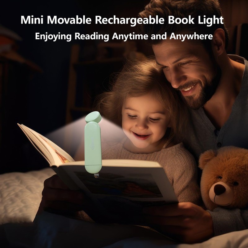VAVOFO USB Rechargeable Book Light, Blue Light Blocking, Amber Light