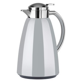 Emsa Campo Vacuum Flask, 1L, 100% Leak Proof, Quick Tip Closure, 12 Standard Hot / 24 Cold, In Chrome