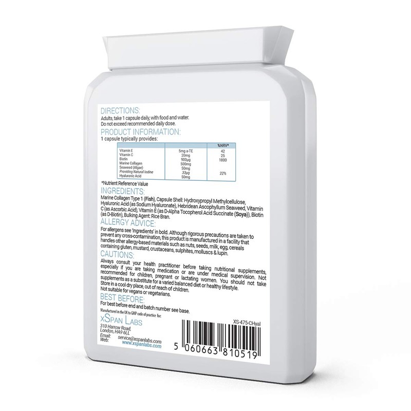 Collagen Complex with Hyaluronic Acid & Seaweed - 60 Capsules