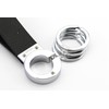 Troika Keyring, 10 cm, Silver/Black KR8-02/LE