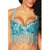 Oriental Belly Dance Costume 2 pieces (Light Blue)