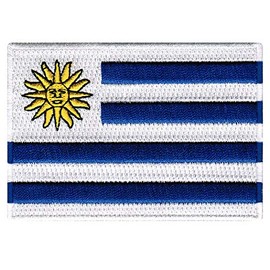 Cypress Collectibles - Uruguay Flag Patch - Premium Embroidered Appliqué - South American Country Iron On Patches - Dimensions: 3.5" x 2.5"
