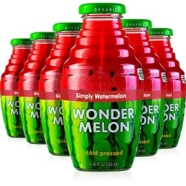 Wonder Melon Organic Watermelon Juice, 8.45Oz (6 Pack) 100% Juice, Col