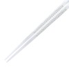 Fukui Craft ZA-0550 Vidro Twisted Chopsticks, Spiral Silver, 9.1 inches