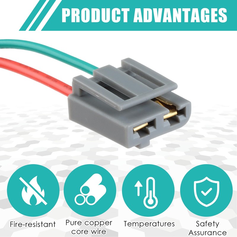 HEI Distributor Pigtail Wire Harness 12V Power and Tachometer Connector