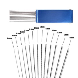 MWUMRCM Saddle File for Guitar, Guitar Saddle File Set, Saddle File for Guitar, Stainless Steel Guitar, Bridge, Saddle File Set, Saddle File Set with 13 Sizes Grinding Needle, for Guitar, Ukulele,