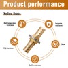 Napredak 1/2 inch Brass Hose Barb Bulkhead Fitting for Water