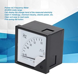Ausla Square Panel Frequency Meter AC 380V AC Analog Voltmeter 45-55Hz Square Panel Voltage Meter for Industrial Control Devices