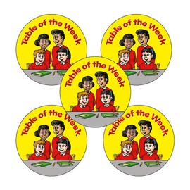 150 Table Of The Week Reward Motivational Childrens Pupils School Teachers Stickers 25mm Primary Teaching Services