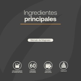 Glicinato De Magnesio 408mg De 240 Cápsulas. B Life Sabor Sin sabor