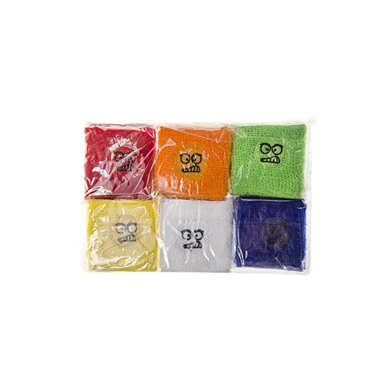 Schnooridoo 12 x Sweatband Faces 7 x 7 cm Bracelet