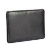 Luxury Real Leather Zip Around Folder File Detachable Metal Ring