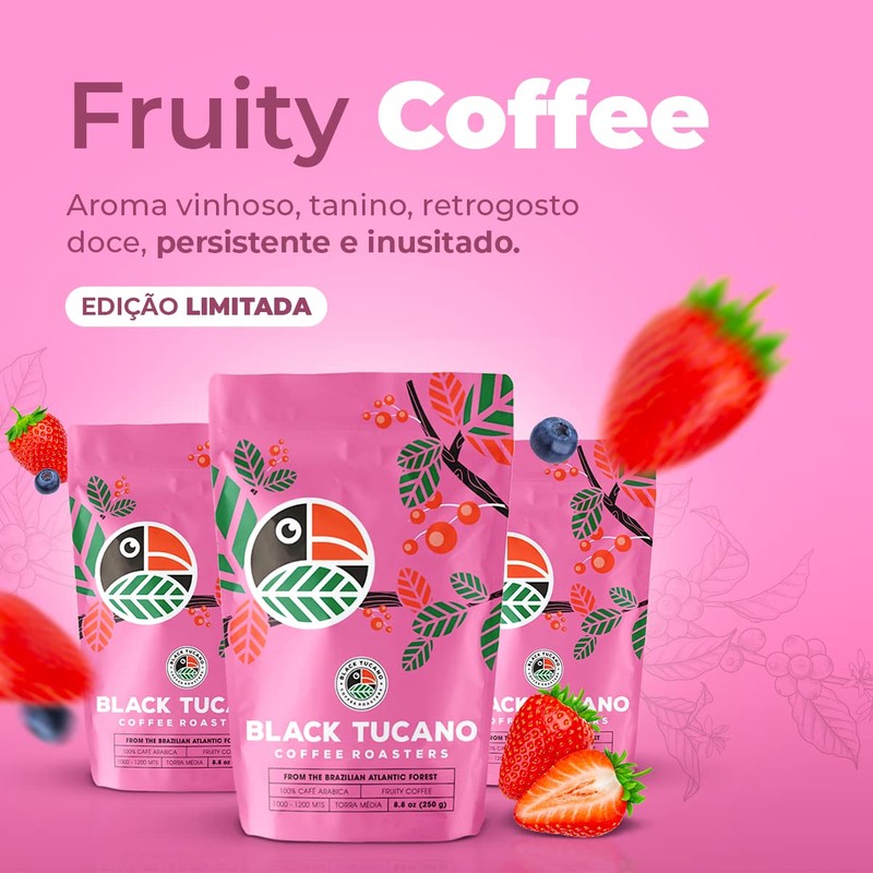 Exotic Specialty Coffee Black Tucano - Brazilian Medium Roast with