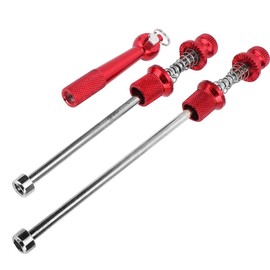 Quick Release Lever Wheel Locking Skewers Road Bike Skewers Wheels Locking Security Quick Release Skewers(Red)