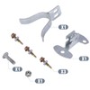 Chain Link Fence Gate Latch with Screws, 1-3/8" Wall Mount