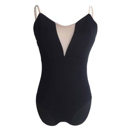 Daydance Adult Black Ballet Leotards for Women, Backless Dance Clothes for Recitals