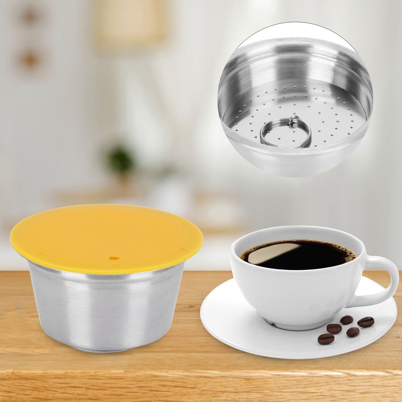 Coffee Capsule Stainless Steel Reusable Refillable Filter Cup for Dolce