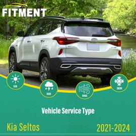 24" 18" 11" Windshield Wiper Blades Replacement for Kia Seltos 2021 2022 2023 2024 Premium All Weather Front Rear Wipers Set - OEM Quality (Pack of 3)