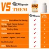 70000mg Lions Mane Supplement Capsules - 50x Strength Potency Lions