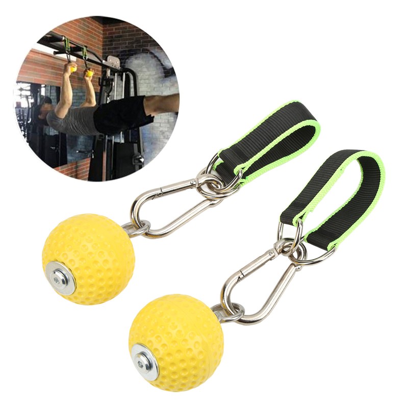 Climbing Pull Up Hand Grips Ball Set with Webbing Buckle