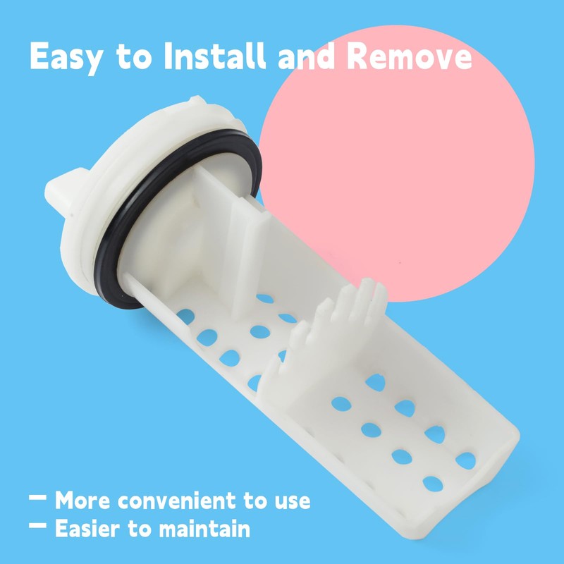 GLOXTED WH11X34741 Washer Drain Pump Filter Replacement for GE Washing
