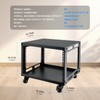 6U Open Frame Server Rack with Wheels Free Standing Network