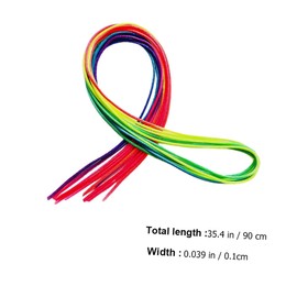 Outanaya 60pcs Colorful Braiding Rope Hair Accessories Durable Hair Ribbons for Beautiful Hairstyles for DIY Crafts Home Party and Outdoor Use