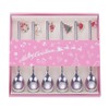 Angoily Set of 6 Christmas Spoons, Stainless Steel Coffee Spoons,