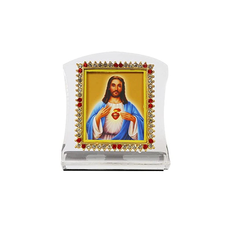 BISMAADH Religious Idol Acrylic Showpiece Figurine for Car Dashboard, Home