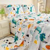 MWMWMW Dinosaur Kids Twin Sheets Set, 3 Pieces Twin Bed