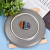 Hoxfly 7 Chakra Crystal Thumb Worry Stone, Polished Chakra Stones,