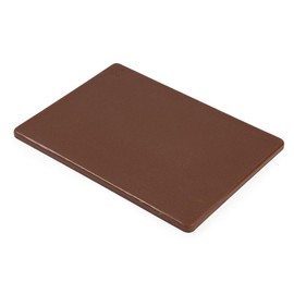 Hygiplas Low Density Chopping Board - Small - Colour Coded Brown for use with Vegetable Preparation, Size: 305x229x12 mm, LDPE Cutting Board, Thickness: 12 mm, Dishwasher Safe, GH792