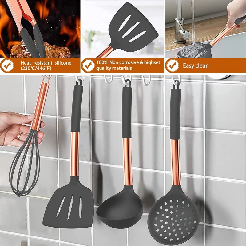 Umite Chef Silicone Cooking Utensil Set, Umite Chef Kitchen Utensils