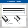 Hibbent All Metal 6 Inch Shower head Extension, Solid Brass