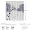 Winter Ski Shower Curtain, Snow Mountain Sports Field Outdoor Sports